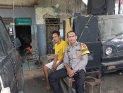 Aipda Mulyasan Bhabinkamtibmas Desa Kaliasin Polsek Balaraja Polresta Tangerang sampaikan pesan kamtibmas