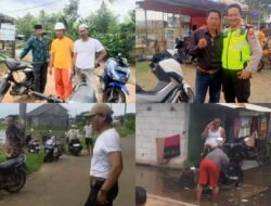 Warga Desa Kedaung Sambut Baik Kades dan Kapolsek di Lokasi Banjir
