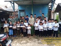 Jum’at berkah Koramil 05/Balaraja TNI peduli Santri