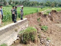 Banjir di Desa Kertosono: TNI dan BPBD Bergerak Cepat Pulihkan Irigasi Jebol