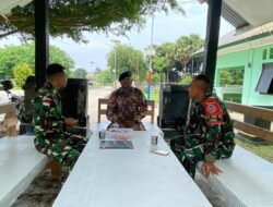 Satgas Pamtas RI-RDTL Yonarhanud 15/DBY Jalin Koordinasi Strategis dengan UPF untuk Pengamanan Perbatasan