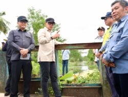 Tinjau Irigasi di Banyuasin, Wamendagri Bima Arya Tegaskan Pentingnya Perbaikan Irigasi untuk Tingkatkan Hasil Panen