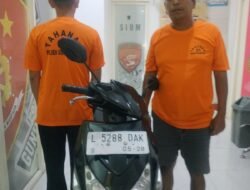 Ayah dan Anak Kompak Curi Motor, Keduanya Ditangkap Polsek Gunung Anyar