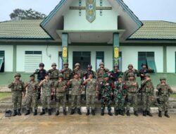 Panglima Pertama Devisyen TDM Sambangi Pos Gabma Satgas Pamtas RI-Malaysia