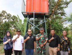 Dandim 0207/Simalungun Resmikan Sumur Bor Dua Dusun Kecamatan Jorlang Hataran Kabupaten Simalungun