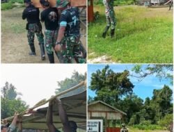 Satgas Yonif 642/Kps Hadir dan Bantu Kedukaan Warga Binaan