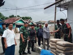 Kegiatan Safari Jum’at Berkah Koramil 05/Balaraja bantu pembangunan Musholla Nurul Ibad