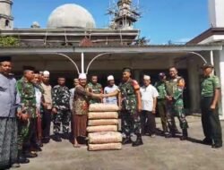 Kegiatan Safari Jum’at Berkah Koramil 05/Balaraja bantu pembangunan Masjid Jami’ Baitussalam