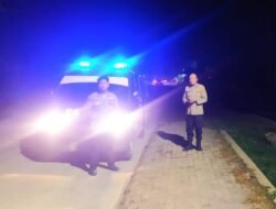 Memberantas kenakalan remaja, Unit Samapta Polsek Kresek lakukan Patroli Mobile di Desa Gunung Kaler Kecamatan Gunung Kaler