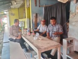 Bhabinkamtibmas Polsek Balaraja Aiptu Dedi H Giat Sambang Warga Binaan di Desa Tobat Kecamatan Balaraja