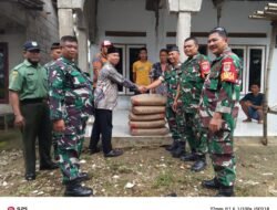 Kegiatan Safari Jum’at Berkah Koramil 05/Balaraja bantu pembangunan Musholla Babul Jannah