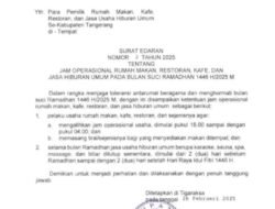 Bupati Tangerang Keluarkan Surat Edaran Jam Operasional Rumah Makan dan Hiburan Selama Ramadhan 2025