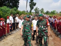 Danpusterad Tinjau TMMD ke 123 : Pastikan Infrastruktur bermanfaat bagi warga