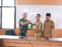 Dandim 0418/Palembang Terima Kunker Walikota dan Wakil Walikota Palembang di Makodim 0418/Palembang