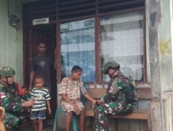 Pos Kout Tahota Laksanakan Kegiatan Yankes Kepada Masyarakat Diwilayah Satgas Yonif 642/Kps