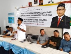 Sosialisasikan Perda, H. Agus Supriyatna, SH.MH.MSi, Ajak Para Kader Dukung Program Presiden Prabowo