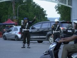 Sinergitas TNI-Polri Sultra Bantu Urai Kemacetan Menjelang Hari Raya Idul Fitri
