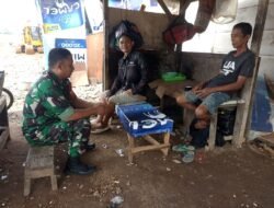 Jelang Idul Fitri, Babinsa Koramil Curug Komsos Pengamanan