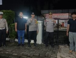 Anggota Polsek Balaraja Giat Sispam Mako Guna Antisipasi Guantibmas Malam Hari di Mako Polsek Balaraja Polresta Tangerang