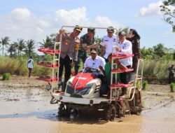 Kapolresta Tangerang Dampingi Kapolda Banten dalam Vidcon Gerakan Tanam Padi Serentak Bersama Presiden RI