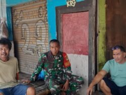 Babinsa Pagenjahan Himbau Warga Jaga Keamanan dan Kebersihan