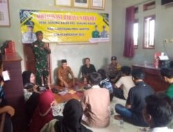 Koramil 07/Kresek dan Polsek Kresek Sosialisasikan Bahaya Narkoba di Desa Gunung Kaler