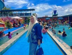 Libur Lebaran Wahana Kolam Renang Annisa Jaya Cibetok Diserbu Ribuan Pengunjung