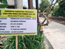 PT. Razka Dua Samudra Rampungkan Peningkatan Jalan Tigaraksa-Cikuya Tuai Apresiasi Warga