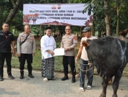 Polresta Tangerang Gelar Pendistribusian Hewan Qurban, Wujud Kepedulian Polri kepada Masyarakat di Hari Raya Idul Adha 1446 H