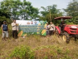 Wujudkan Ketahanan Pangan, Polsek Panongan Buka Lahan Jagung 2 Hektar di Desa Peusar