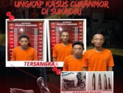Tindak Cepat dan Tepat, Polresta Tangerang Berhasil Ungkap Kasus Curanmor di Sukadiri