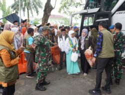 Kodim 0510/Trs Gelar Apel Amankan Pemulangan Jamaah Haji Kloter 21