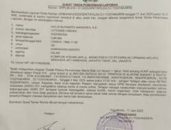 Buntut Pembuat Gaduh, Ketua AWDI DPW Yogyakarta Resmi Melaporkan ke Polda