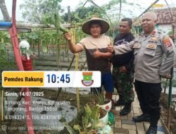 Polresta Tangerang Dukung Program Astacita Polda Banten, Polsek Kronjo Laksanakan Penanaman Pare dan Cabai di Desa Bakung