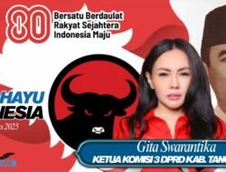 Ketua Komisi III DPRD Kabupaten Tangerang Gita Swarantika Mengucapkan Selamat HUT Ke-80 Republik Indonesia