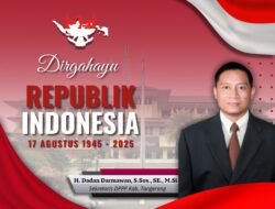 Sekdis DPPP Kabupaten Tangerang, H. Dadan Darmawan, S.Sos., SE.,M.Si. Mengucapkan Dirgahayu Ke-80 Republik Indonesia