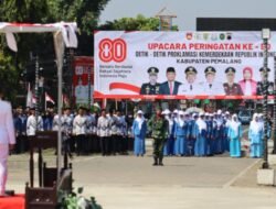 Dandim Pemalang Hadiri Upacara Peringatan Ke-80 Detik-detik Proklamasi Kemerdekaan RI Tahun 2025 di Alun-alun Pemalang