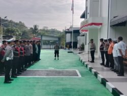 Apel Pengamanan Sidang Vonis Charlie Chandra Digelar di Lapas Kelas 1 Jambe Tangerang
