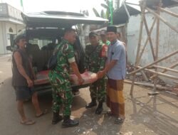 Koramil 01/Teluknaga Kodim 0510/Tigaraksa Berikan Bantun Semen untuk Masjid dan Musholla