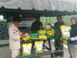 Koramil 14/Panongan Gelar Pangan Murah, Beras SPHP dari Bulog Diburu Masyarakat