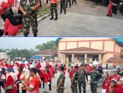 Koramil Curug Gerak Jalan Sehat HUT ke-80 RI, Pererat Sinergi Warga dan Aparat