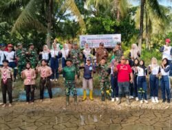 HUT TNI ke-80, Kodim 0806/Trenggalek Tanam Ribuan Mangrove di Pantai Balai Kambang