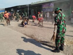 Kodim Pemalang Gelar Bakti Teritorial Prima Pembersihan Pasar dan Tempat Ibadah Sambut HUT ke-80 TNI dan HUT ke-75 Kodam IV/Diponegoro