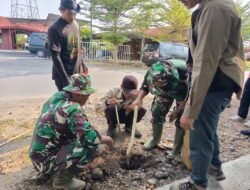 Kodim Pemalang Bersama Pemda Gelar Karya Bakti Jumat Bersih dan Penanaman 200 Pohon Tabebuya