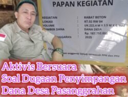 Dugaan Penyalahgunaan Wewenang Dalam Kegiatan Rabat Beton Desa Pasanggrahan~ Begini Kata Para Aktivis