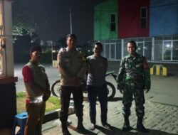 Babinsa Koramil 14/Panongan Laksanakan Siskamling di Desa Serdang Kulon