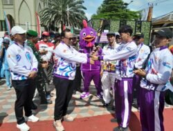 Koramil 01/TelukNaga Polsek TelukNaga Bersama Camat Kosambi dan TelukNaga Ikuti Kirab Forkab IV 2025