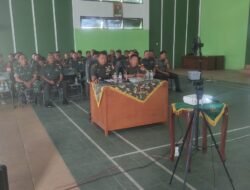 Anggota Kodim Pemalang Ikuti Vicon Sosialisasi Terpadu TWP TNI AD