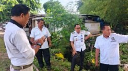 Respon Cepat Camat Solear Tinjau Lokasi Banjir di Taman Kirana Surya