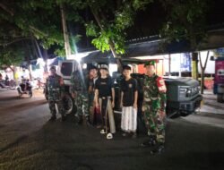 Patroli Maung Kodim 0510/Trs bersama Komduk Sisir Titik Rawan di Wilayah Pasar Kemis
